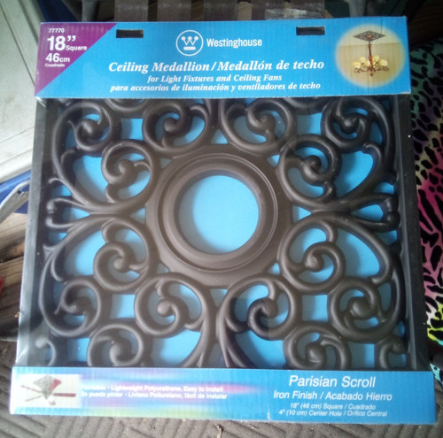 Square ceiling medallion - 18",